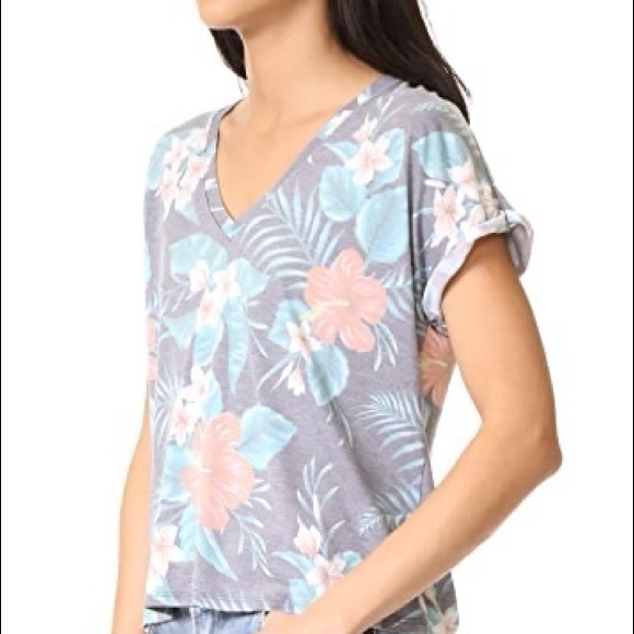 Sol Angeles Tulum Garden Floral Print Tee NWT - Picture 3 of 8